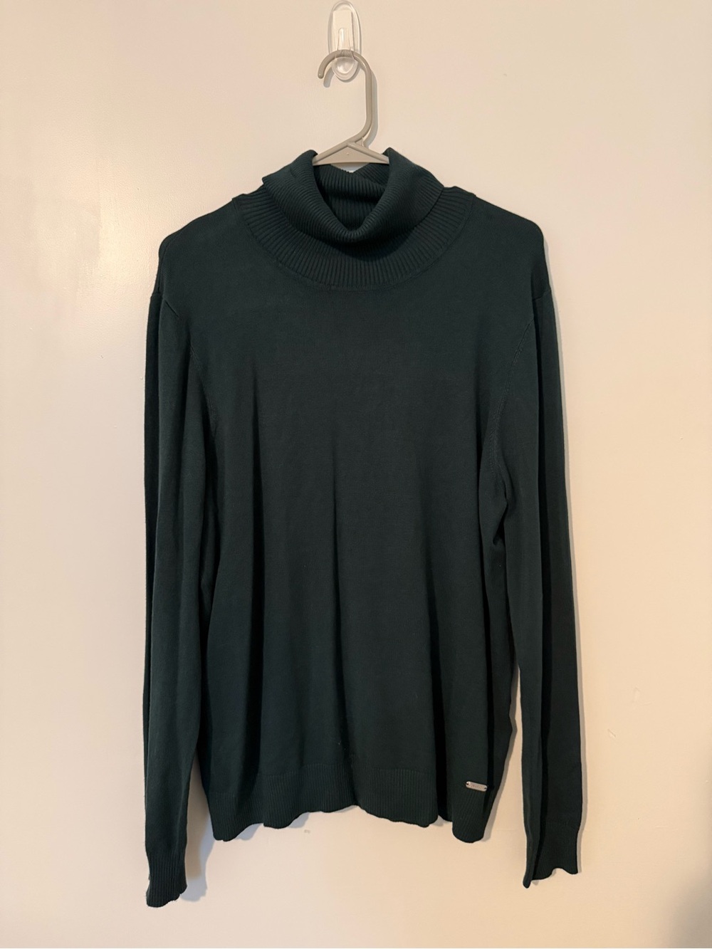 Calvin Klein Dark Green Women's Turtleneck Sweater